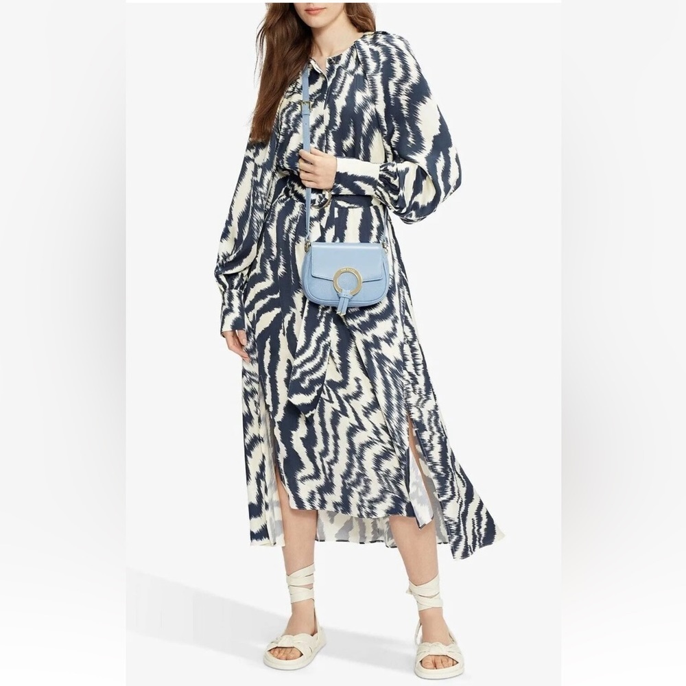 Ted Baker Sandiia Fluid Belted Midi Dress Size 4